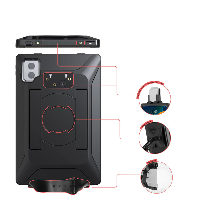 VersaGuard Twist Lock I11 Case and Dock with Flex Desk Clamp Mount CTA DIGITAL