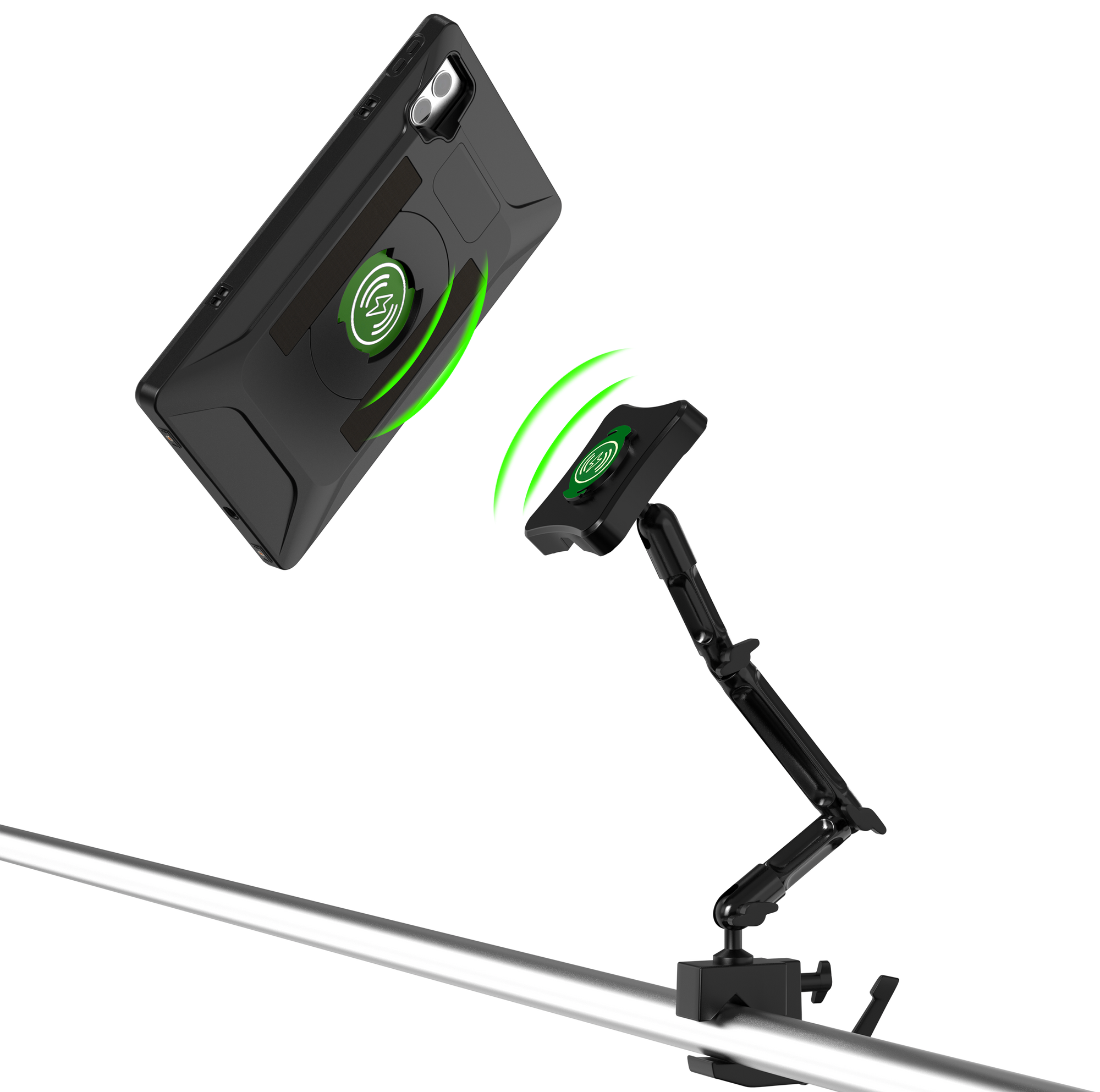 VersaGuard Twist Lock I11 Case and Dock with Flex Desk Clamp Mount CTA DIGITAL