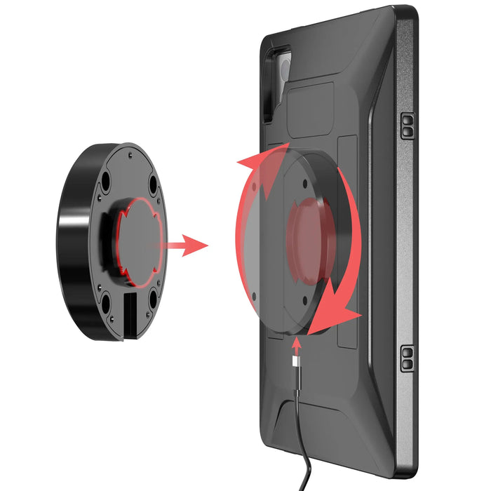 VersaGuard Twist Lock Tablet Case with Dock & Wireless Inductive Charging CTA DIGITAL