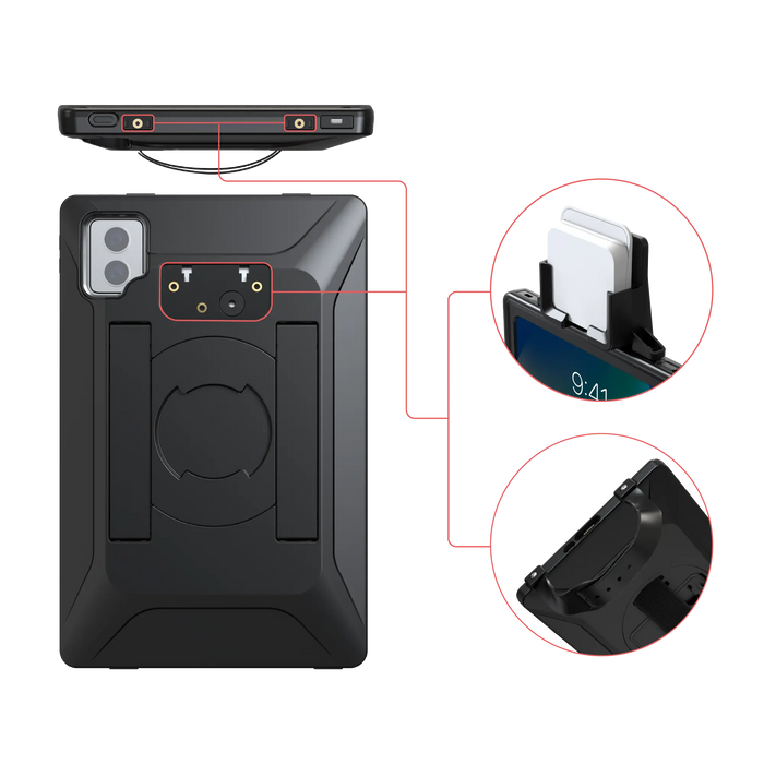 VersaGuard Twist Lock iPad Case with Dock & Wireless Inductive Charging for  iPad 10.9-inch 10th Gen or iPad 11 (A16) CTA DIGITAL