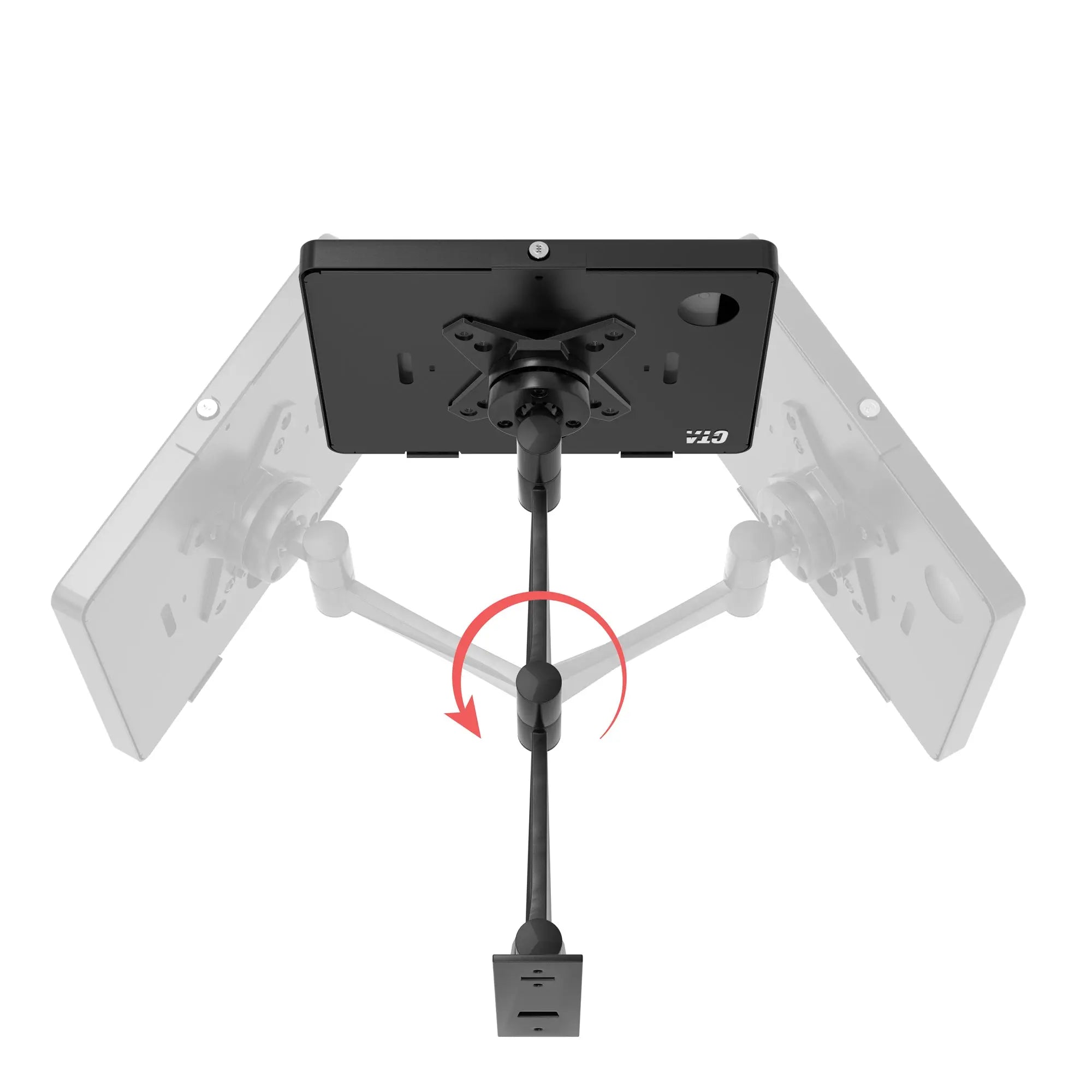 Wall Mount with Security Enclosure and Integrated Honeywell 2D Scanner (Black) CTA DIGITAL