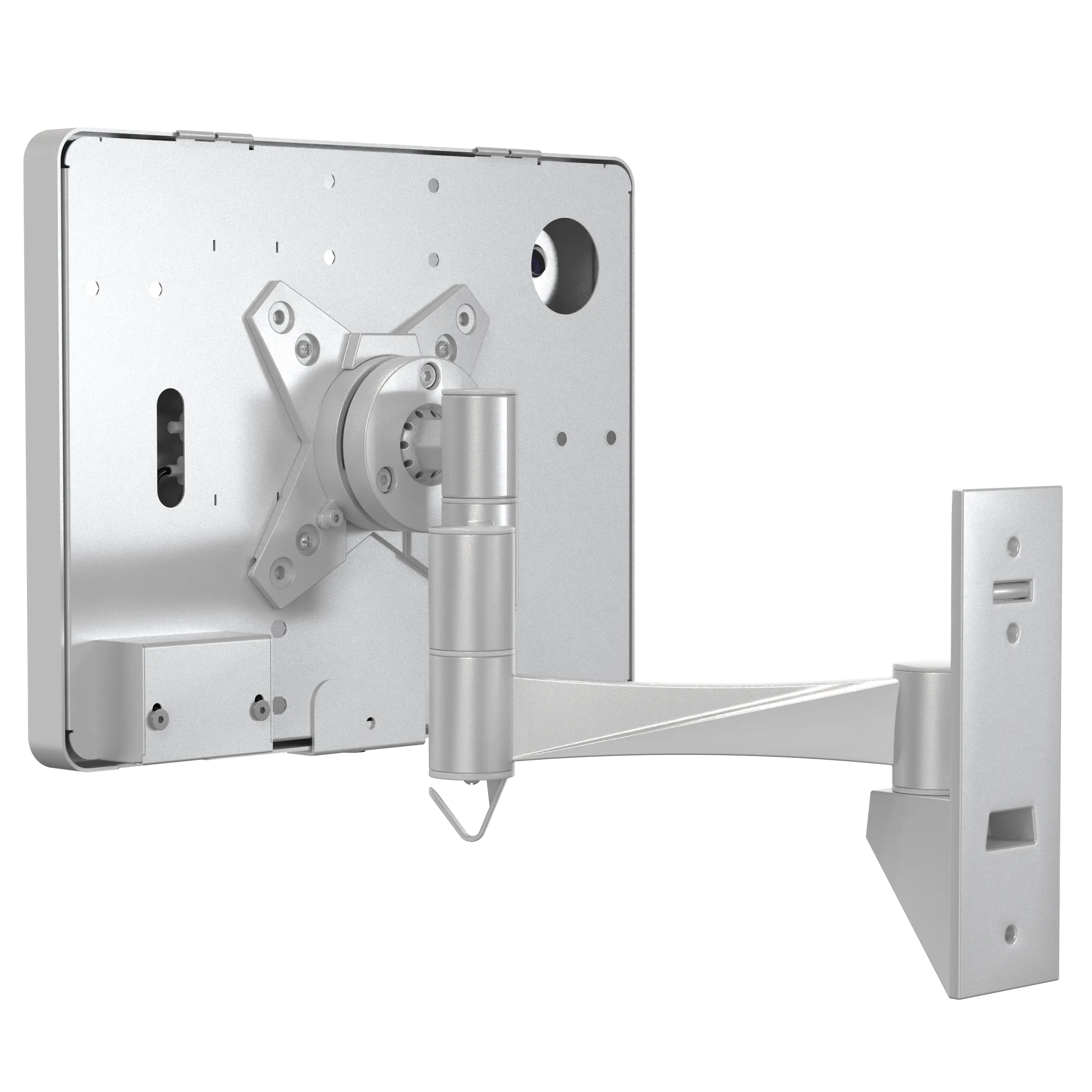 Wall Mount with Security Enclosure and Integrated Honeywell 2D Scanner (Black) CTA DIGITAL
