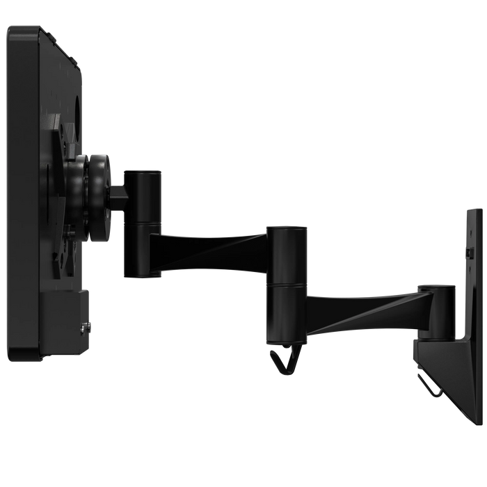 Wall Mount with Security Enclosure and Integrated Honeywell 2D Scanner (Black) CTA DIGITAL