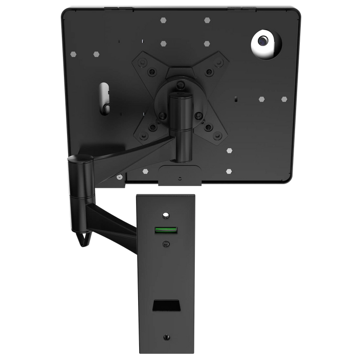 Wall Mount with Security Enclosure and Integrated Honeywell 2D Scanner (Black) CTA DIGITAL