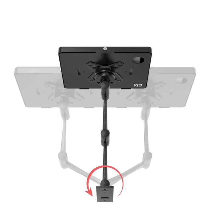 Wall Mount with Security Enclosure and Integrated Honeywell 2D Scanner (Black) CTA DIGITAL