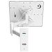 Wall Mount with Security Enclosure and Integrated Honeywell 2D Scanner (Black) CTA DIGITAL