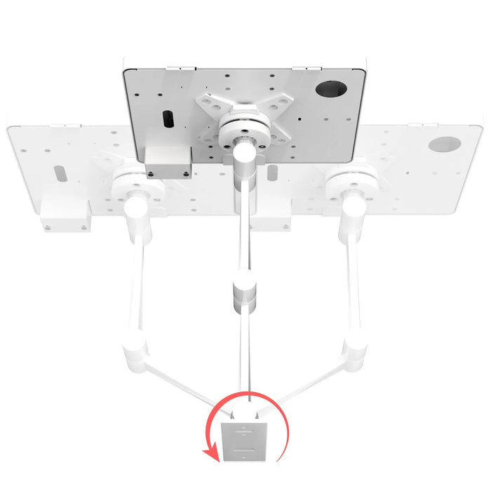 Wall Mount with Security Enclosure and Integrated Honeywell 2D Scanner (Black) CTA DIGITAL