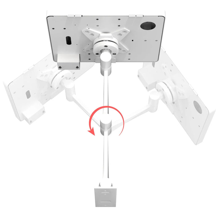 Wall Mount with Security Enclosure and Integrated Honeywell 2D Scanner (Black) CTA DIGITAL