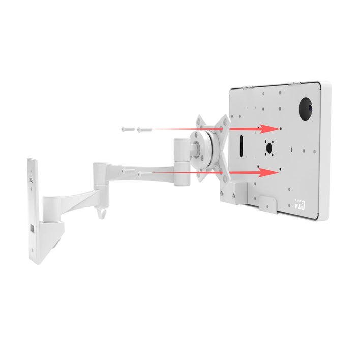 Wall Mount with Security Enclosure and Integrated Honeywell 2D Scanner (Black) CTA DIGITAL