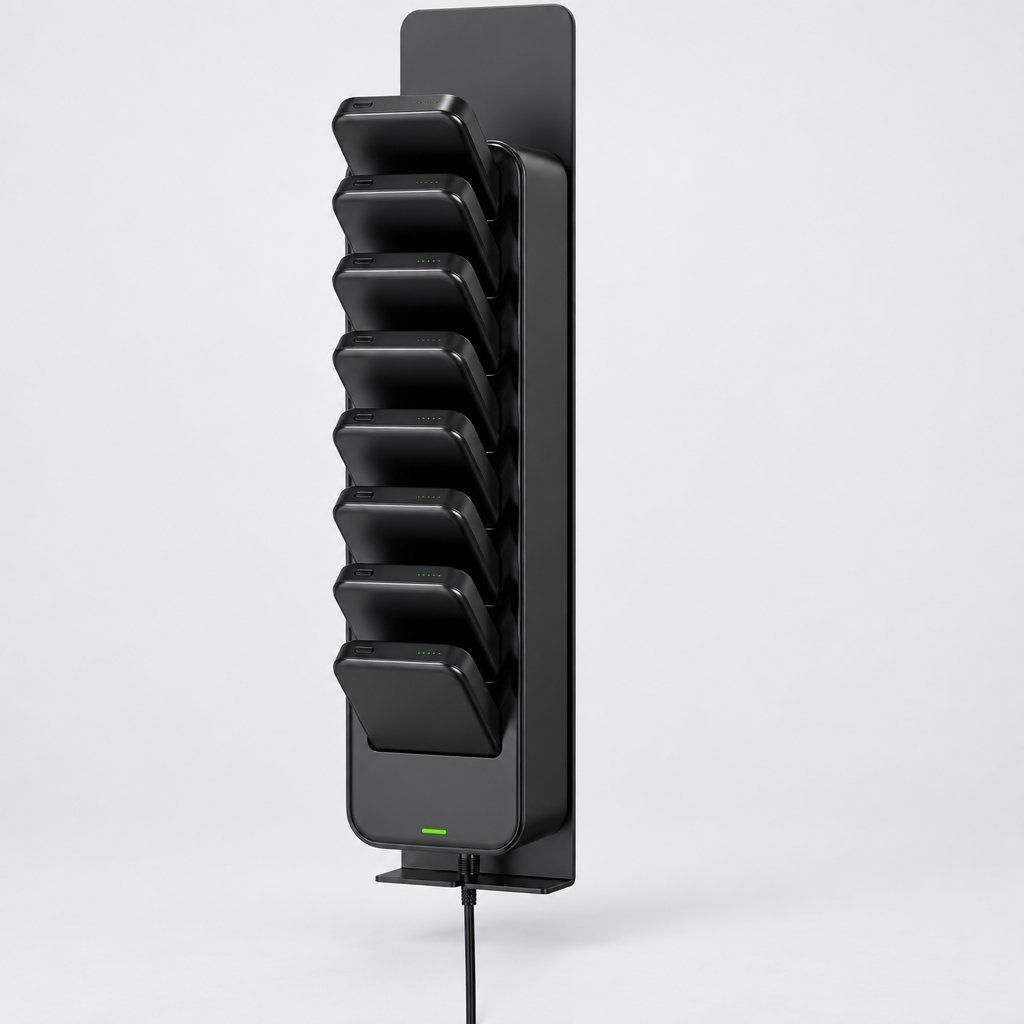 8-Bay Inductive Battery & POGO Charging Station — Pdp main
