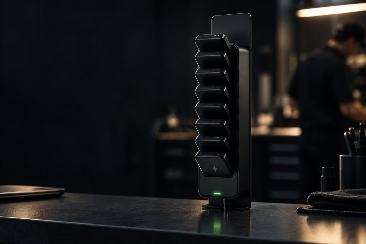 8-Bay Inductive Battery & POGO Charging Station — Video poster