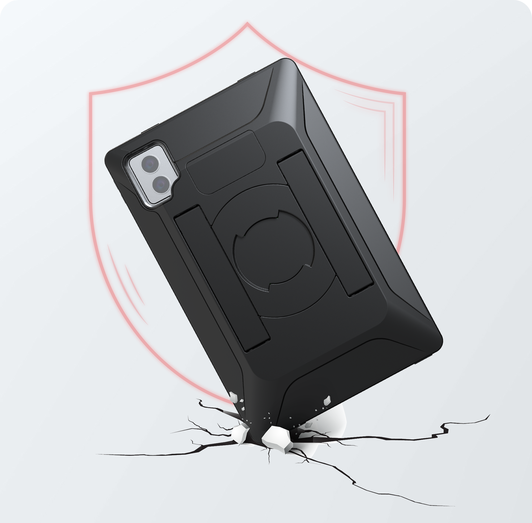 Heavy-Duty Hard Shell Provides Superior Impact Protection
