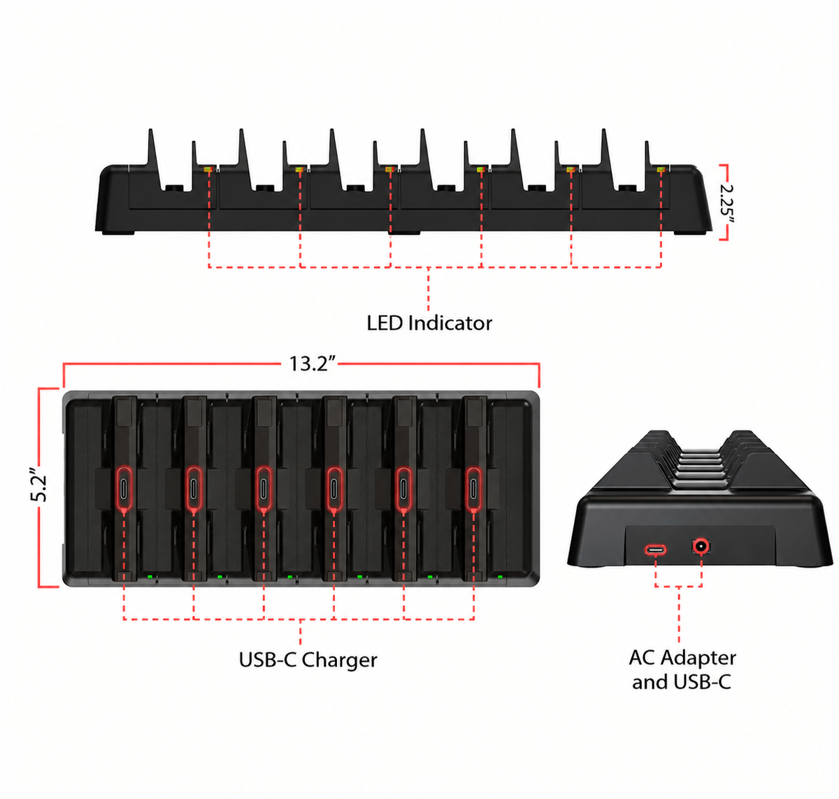 VersaGuard 6 Unit Charging Dock