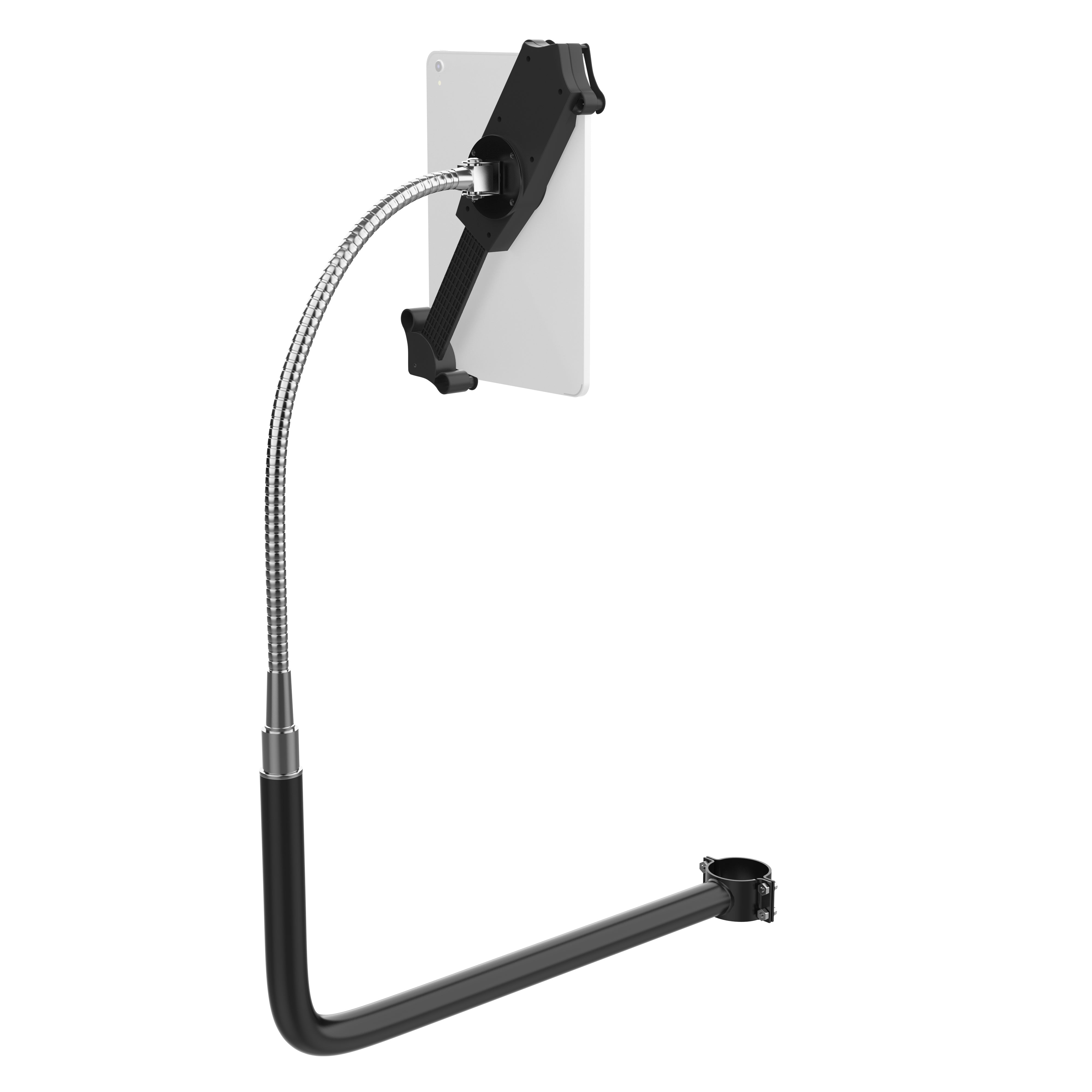 Gooseneck Chair Clamp for 7-13-Inch Tablets (Black)