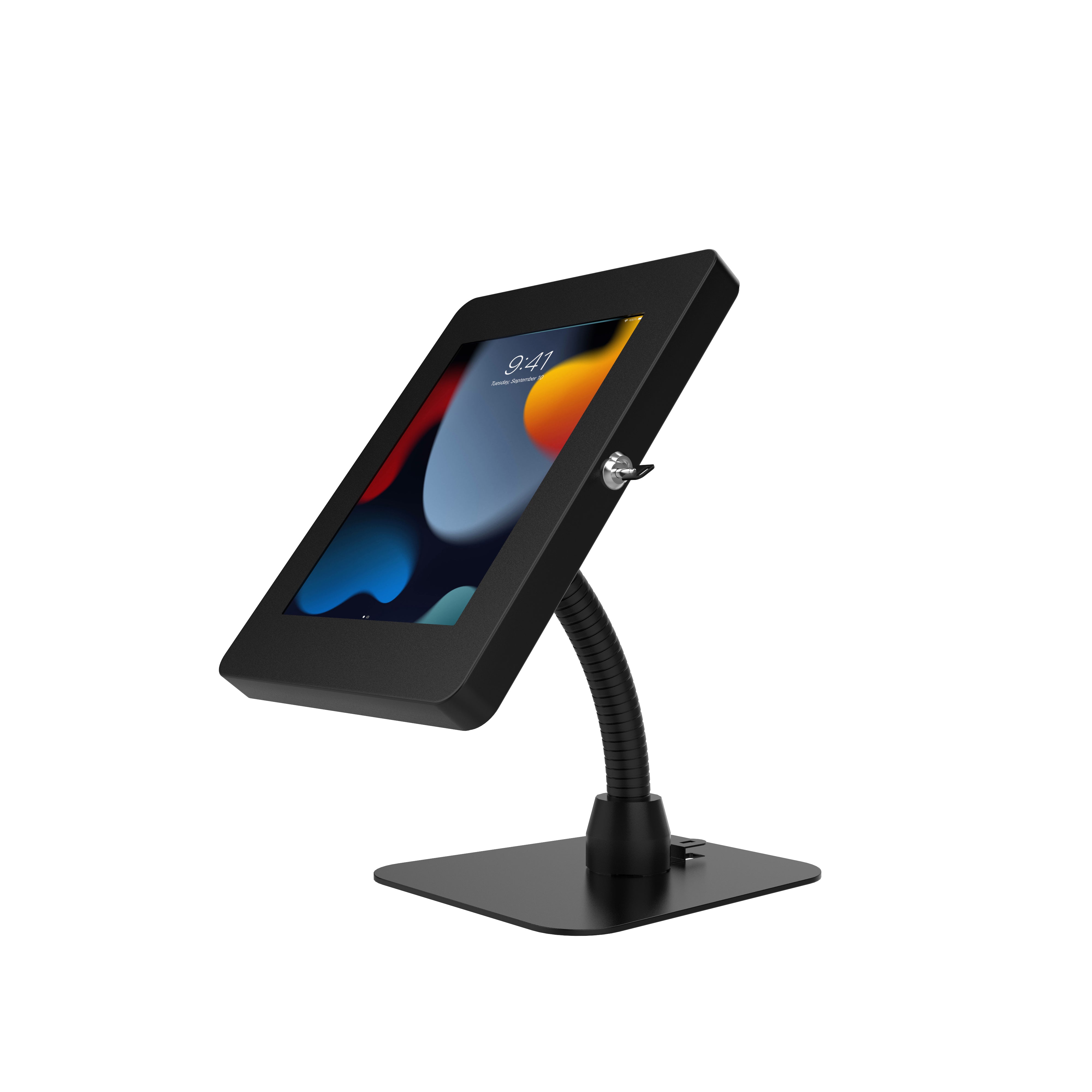 Premium Security Gooseneck Tabletop Mount for iPad Air 11 inch - M2 (2024), iPad Pro 11 inch - M4 (2024), iPad 10.2 inch (7th/8th Gen) & and more