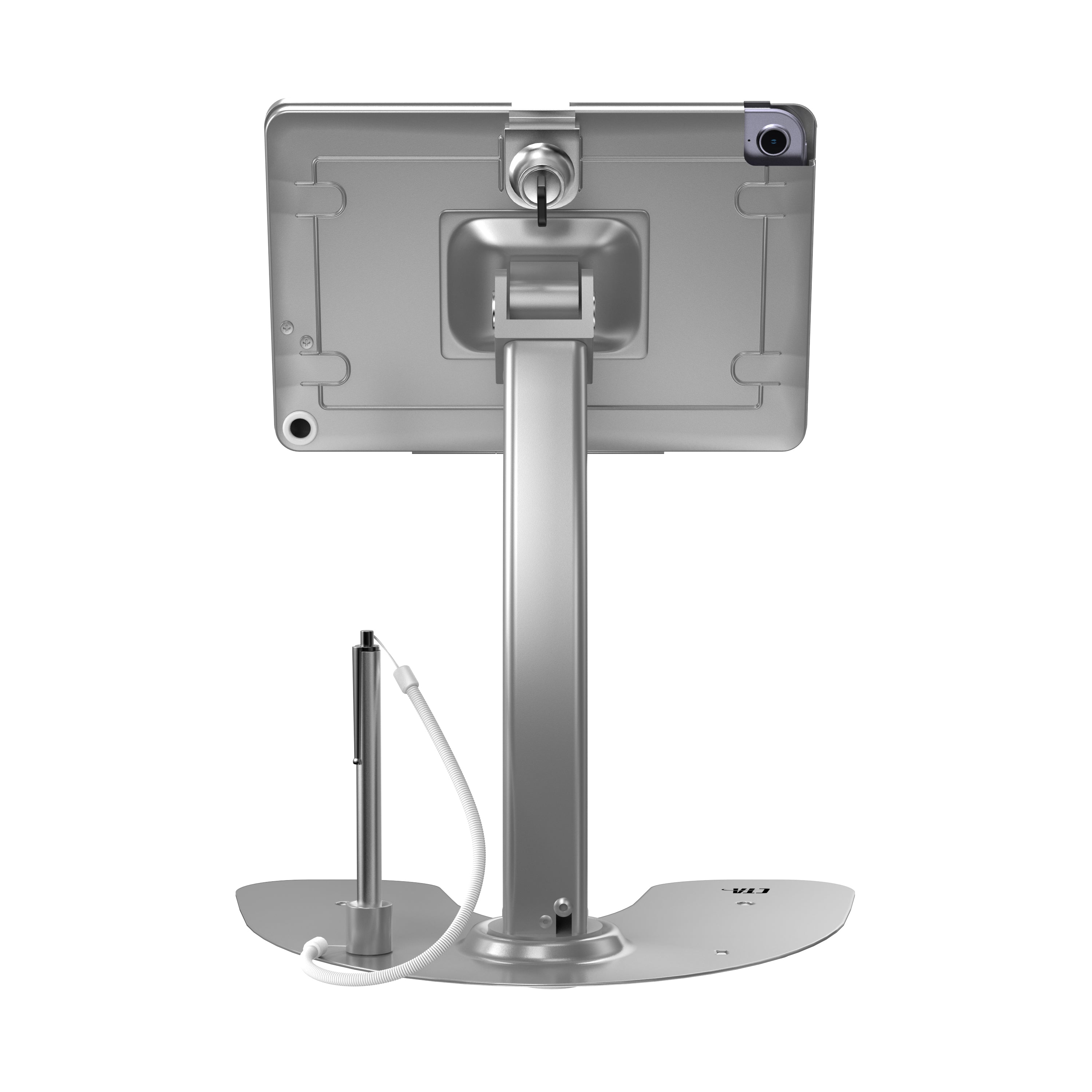 Dual Security Kiosk Stand with Locking Case and Cable