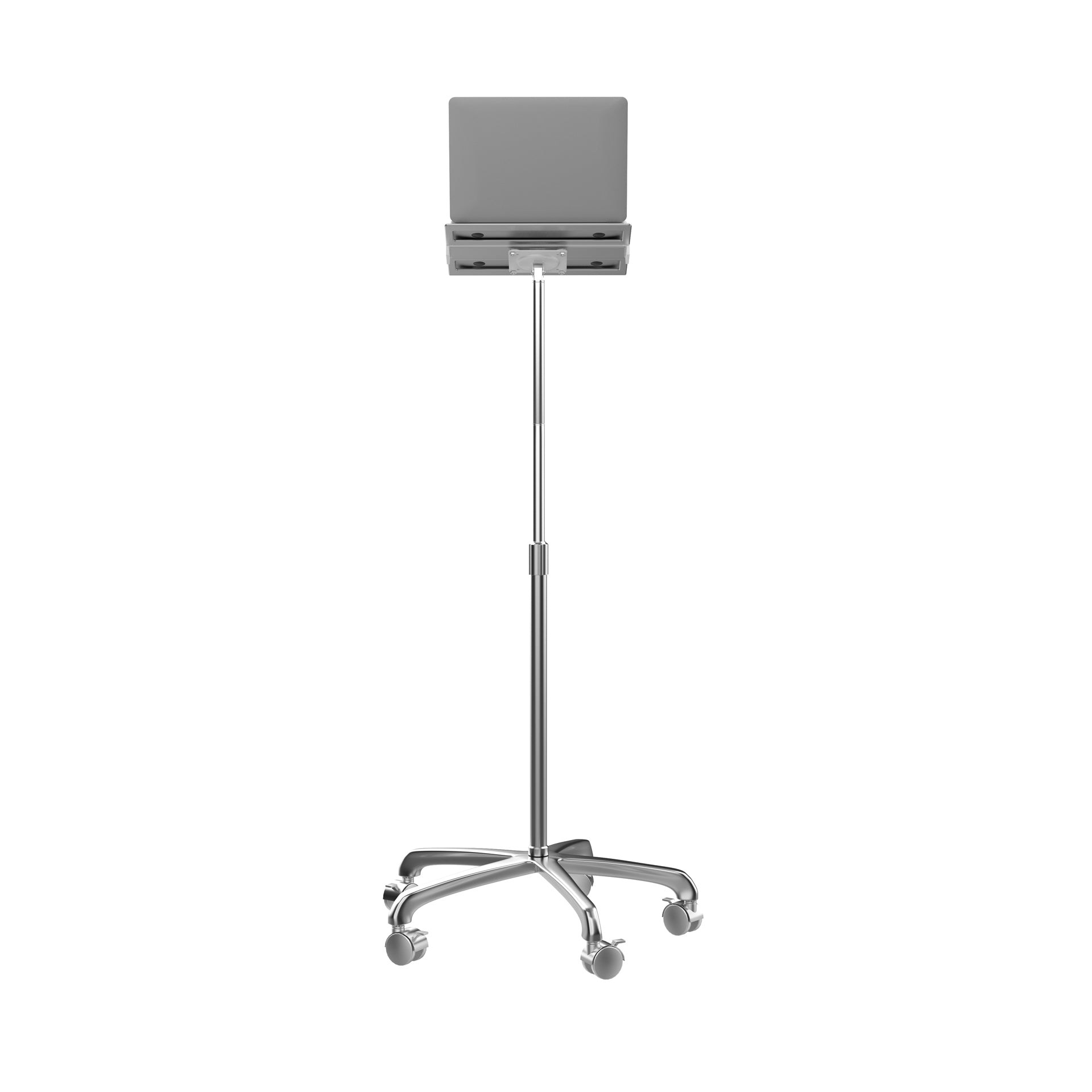 Heavy-Duty Rolling Floor Stand with Laptop Mount