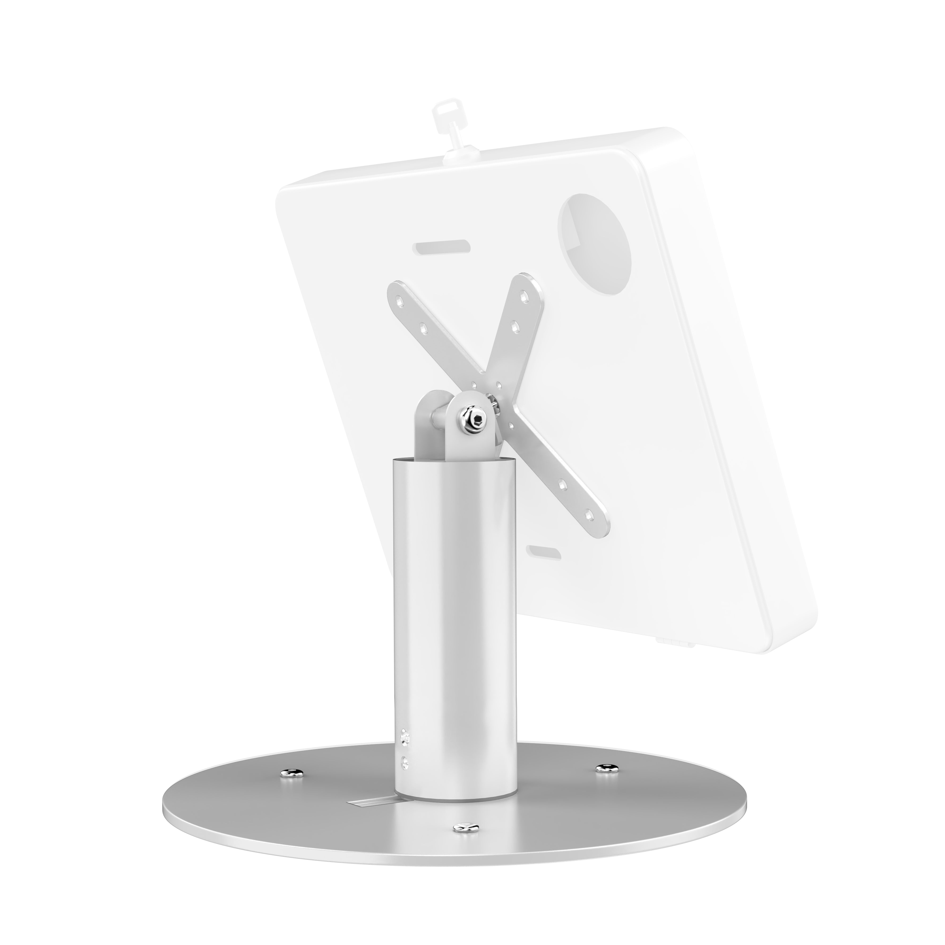 VESA Compatible Desk Mount with 360-Degree Rotation (White)