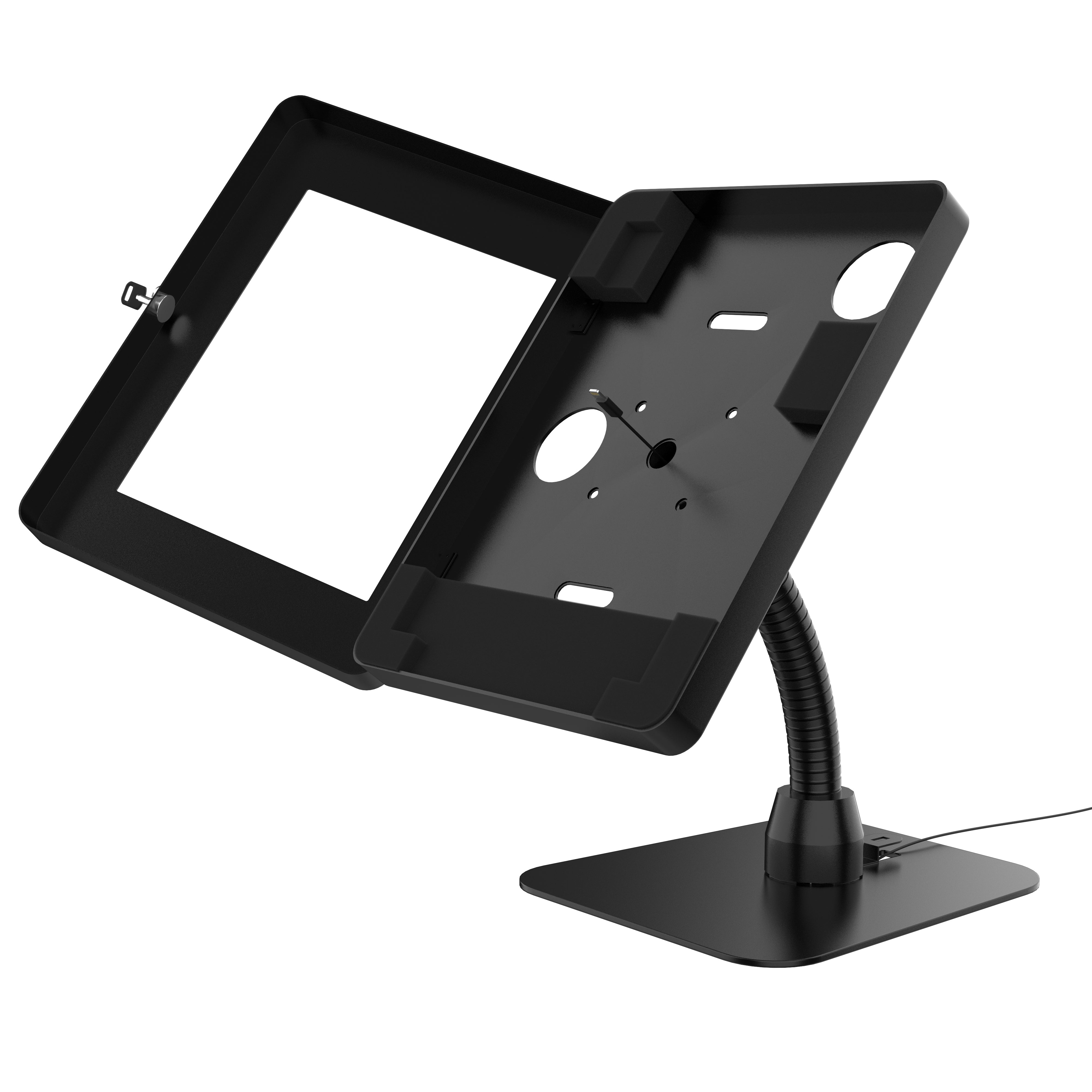 Premium Security Gooseneck Tabletop Mount for iPad Air 11 inch - M2 (2024), iPad Pro 11 inch - M4 (2024), iPad 10.2 inch (7th/8th Gen) & and more