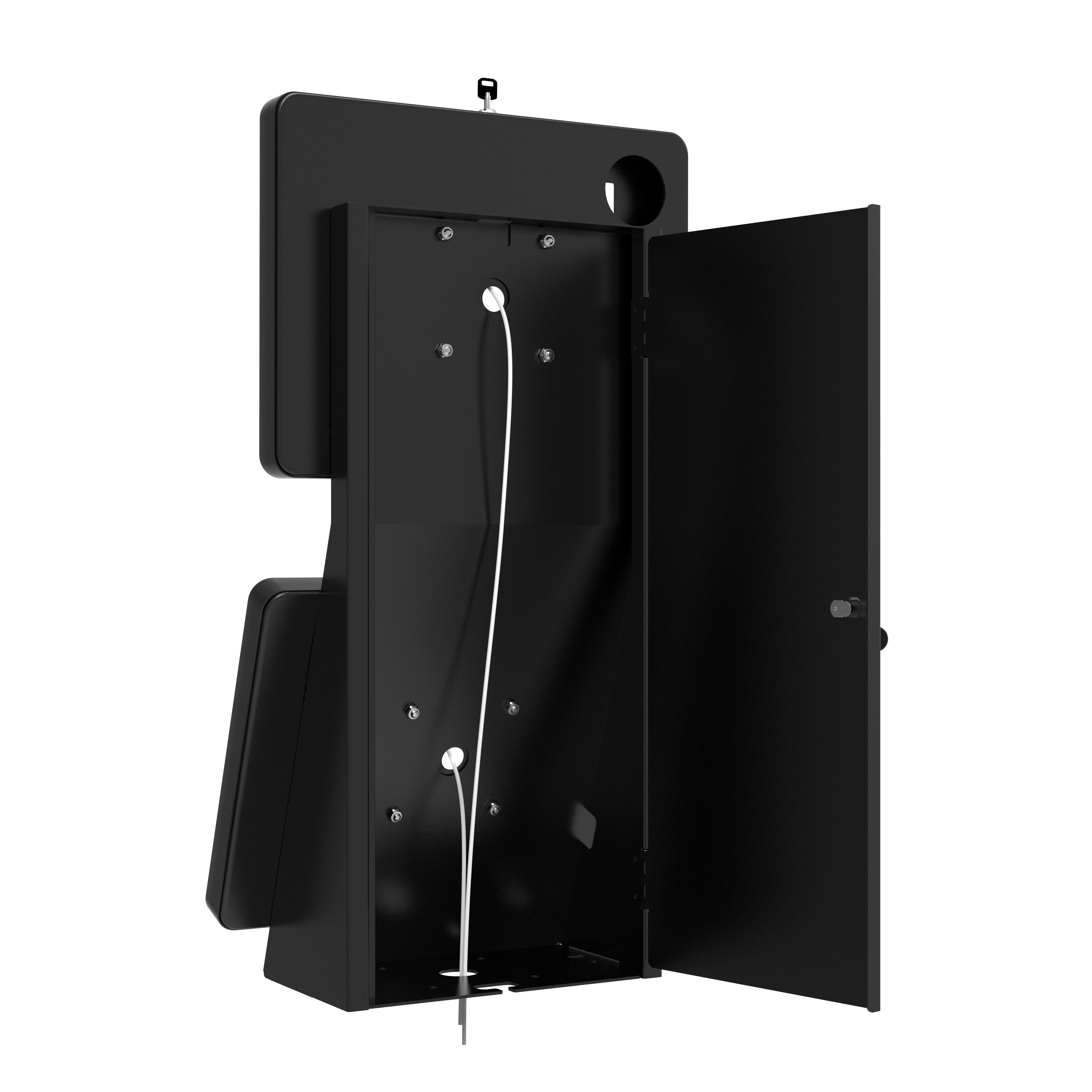Dual Security Enclosure Desk Mount w/ Storage Compartment for iPad Air 11 inch - M2 (2024), iPad Pro 11 inch - M4 (2024) & more