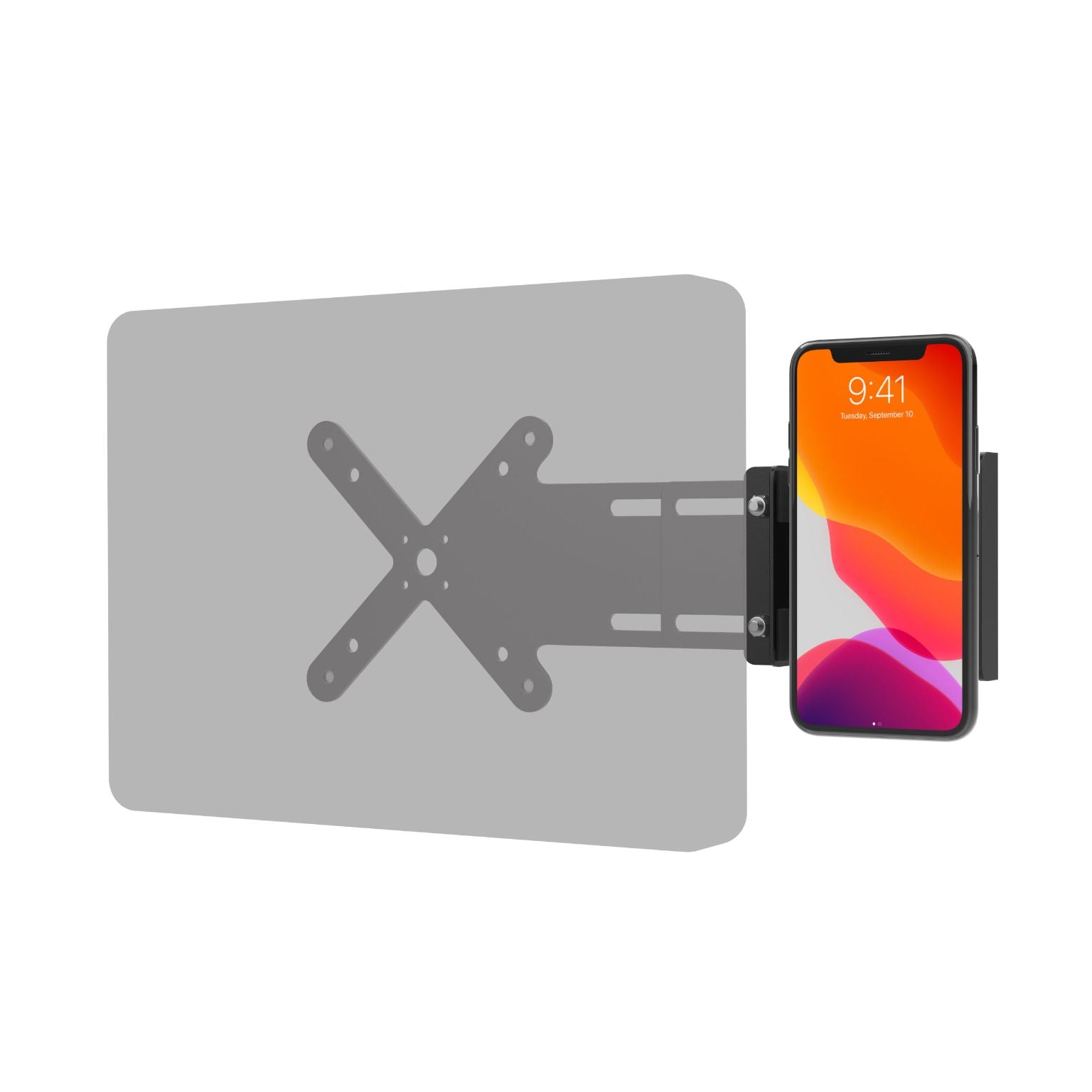Adjustable Card Reader Holder w/ VESA Plate