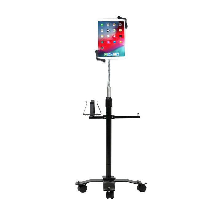 Cup Holder and Towel Rack Gym Buddy Add-On for CTA Digital Floor Stands