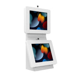 Dual Security Enclosure Desk Mount w/ Storage Compartment