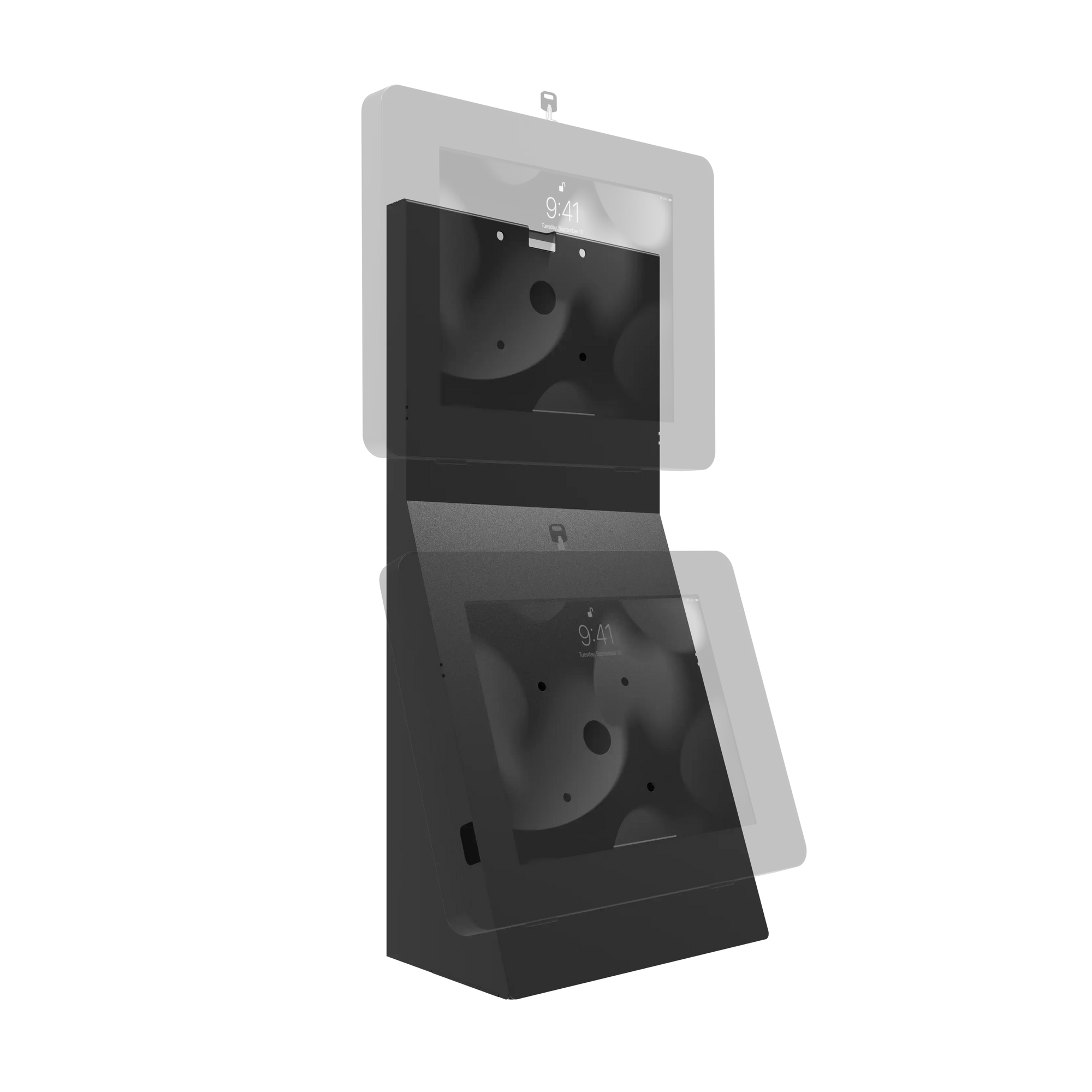 Dual Security Enclosure Desk Mount w/ Storage Compartment CTA DIGITAL