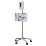 Heavy-Duty Mobile Sanitizing Station with Automatic Soap Dispenser