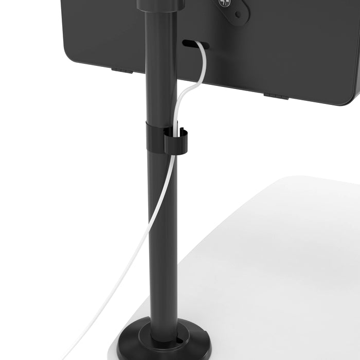 Height-Adjustable Rolling Desk with 2 Grommet VESA Mounts CTA DIGITAL