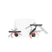 Height-Adjustable Rolling Desk with 2 Grommet VESA Mounts CTA DIGITAL