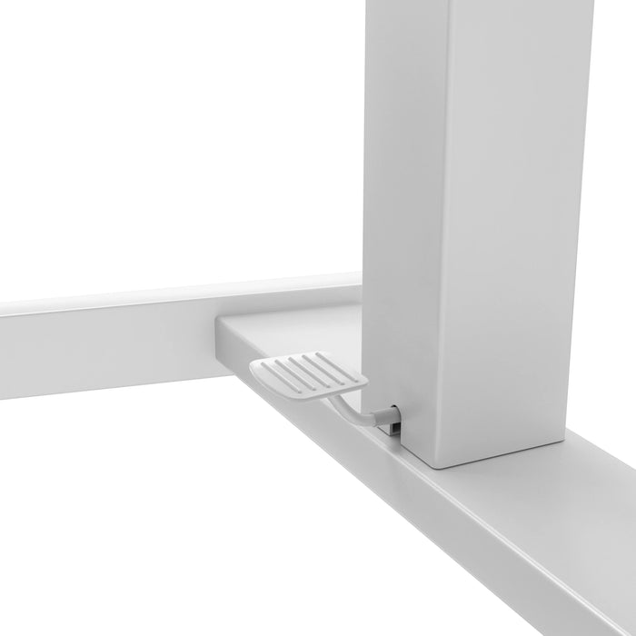 Height-Adjustable Rolling Desk with 2 Grommet VESA Mounts CTA DIGITAL
