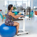 Height-Adjustable Rolling Desk with 2 Grommet VESA Mounts CTA DIGITAL