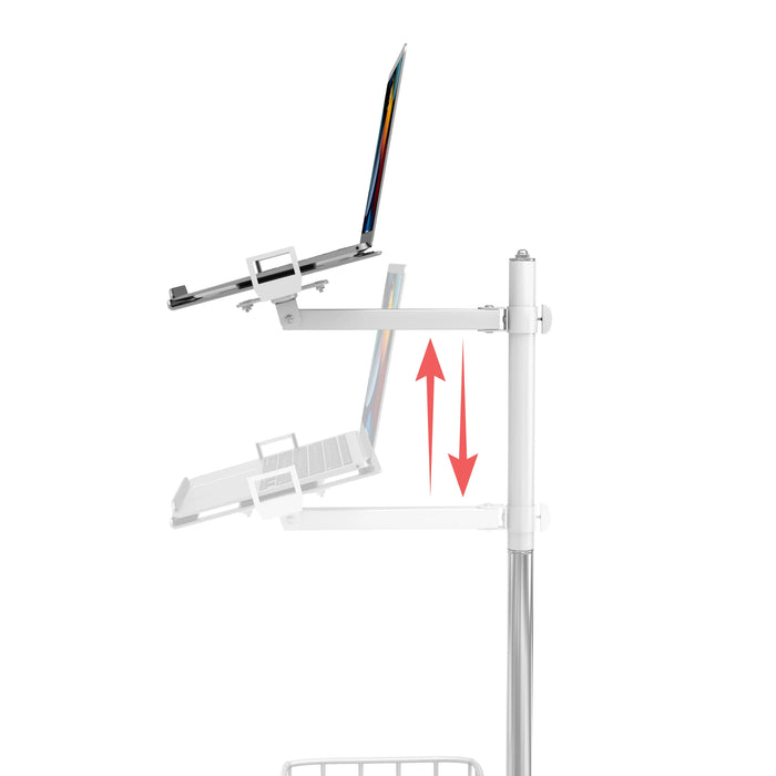 Medical Rolling Cart with Articulating Arm & Storage for Laptops CTA DIGITAL