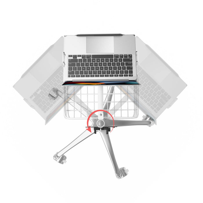 Medical Rolling Cart with Articulating Arm & Storage for Laptops CTA DIGITAL