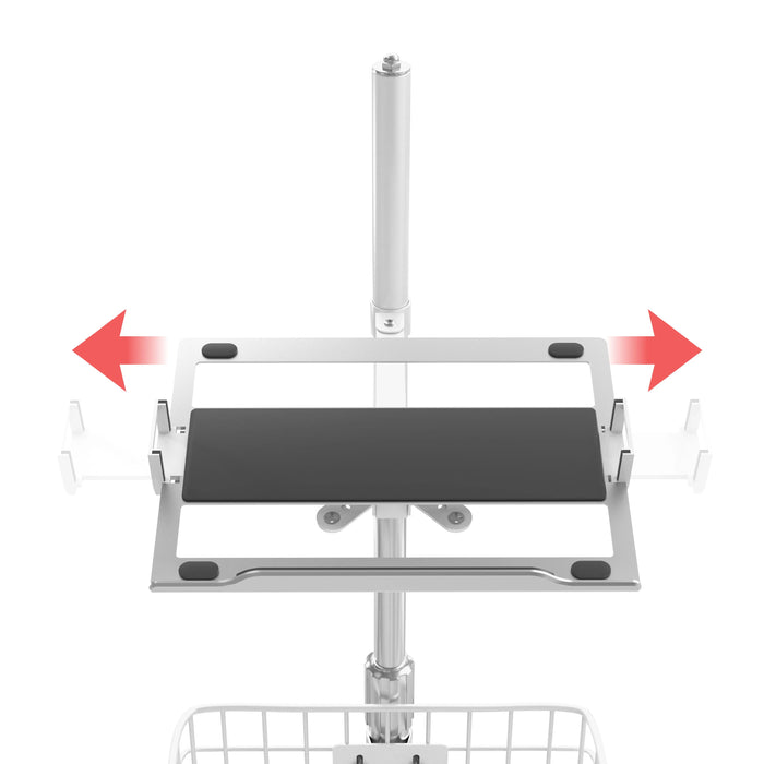 Medical Rolling Cart with Articulating Arm & Storage for Laptops CTA DIGITAL