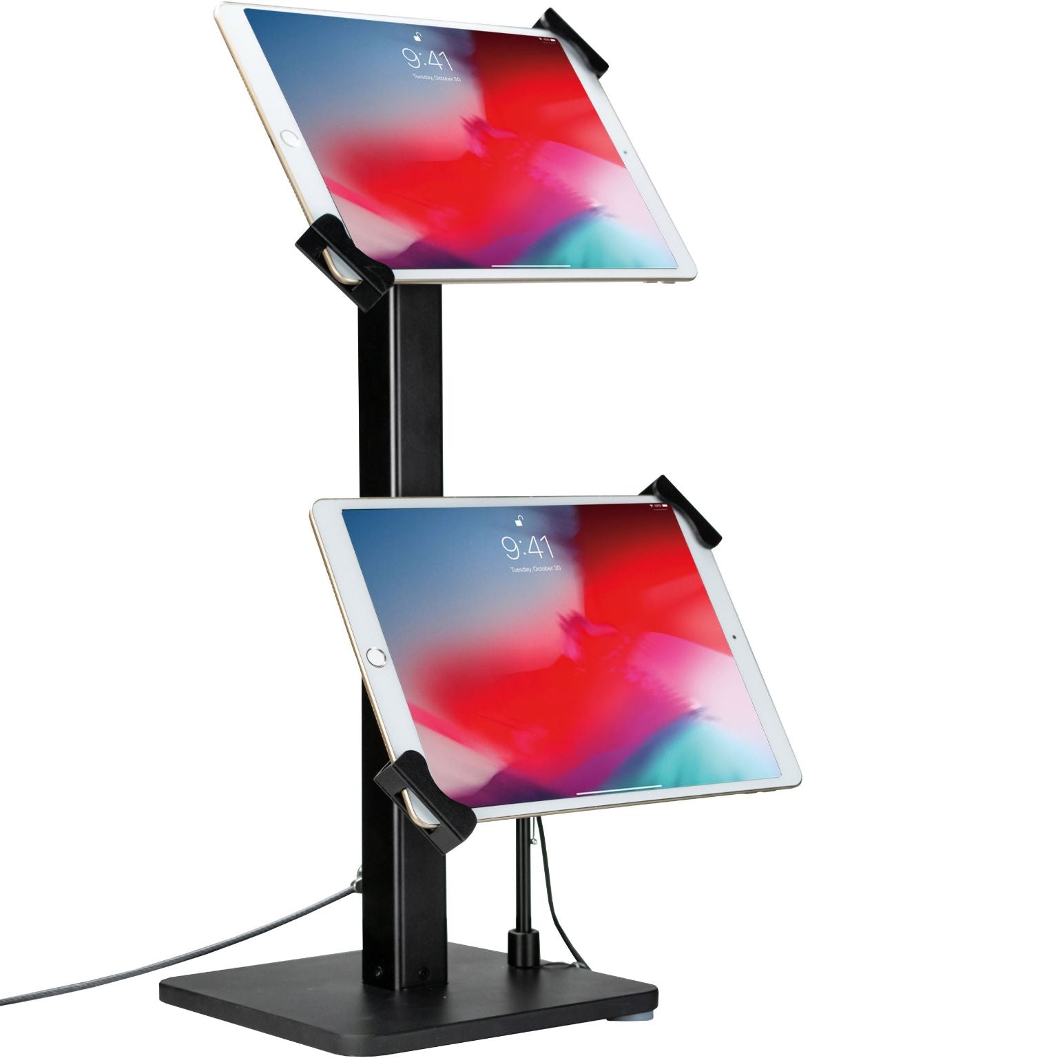 Angle-Adjustable Twin Tablet Stand for 7-10.2 Inch Tablets