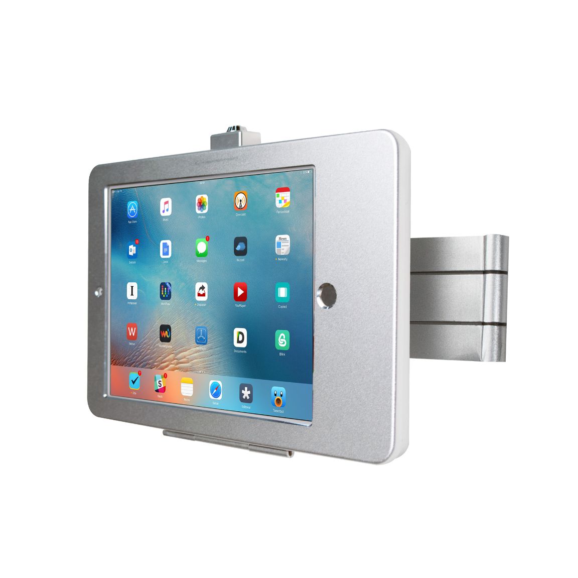 Articulating Wall Mounting Security Enclosure for iPad Air (Gen. 1-2), iPad Pro 9.7, iPad (Gen. 5-6)