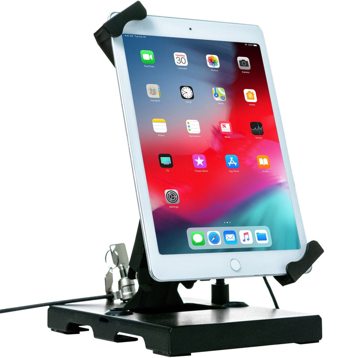 Flat-Folding Tabletop Security Stand for 7-14 Inch Tablets, including iPad 10.2-inch (7th/ 8th/ 9th Generation)
