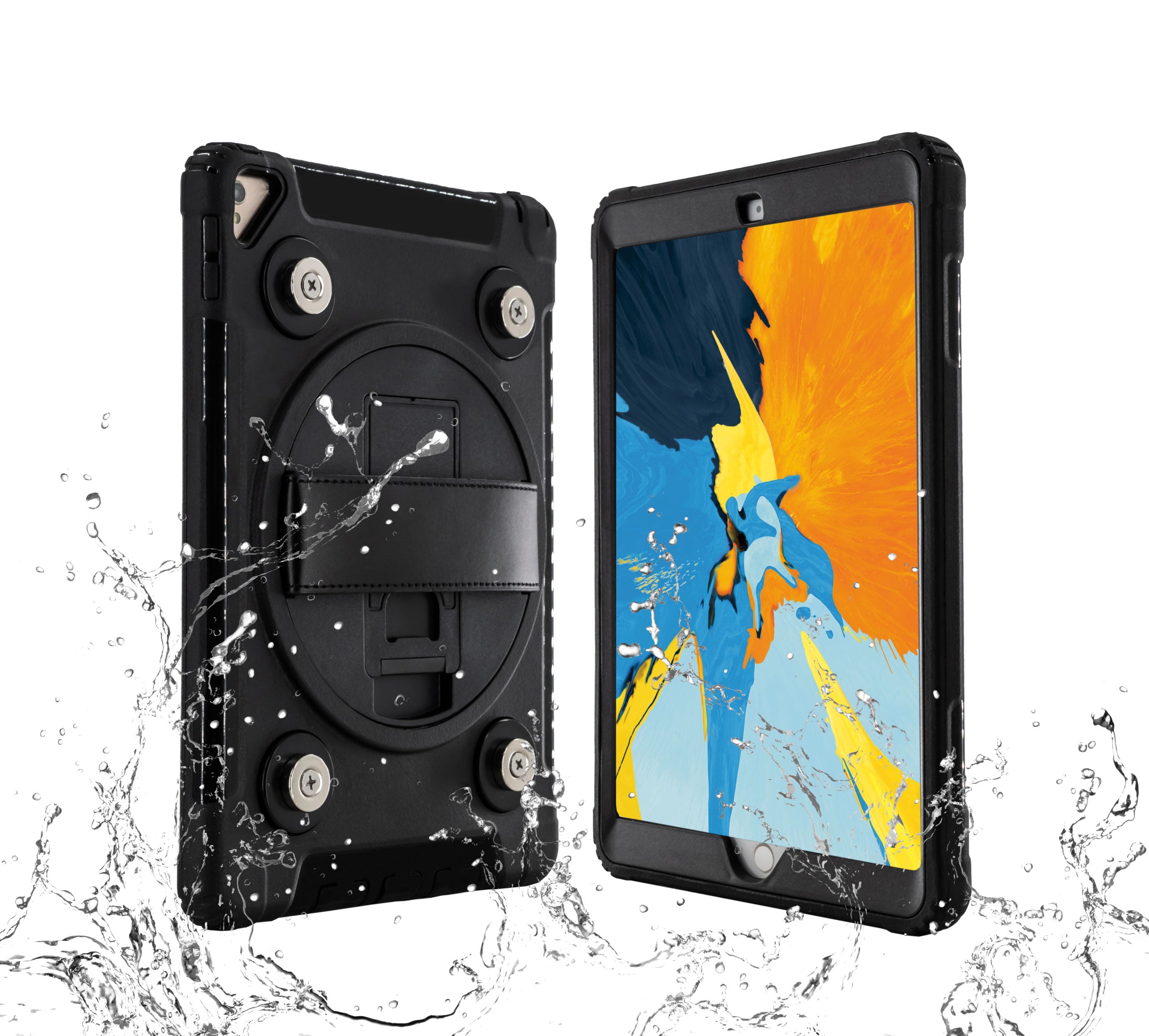 Magnetic Splash-Proof Case with Metal Mounting Plates for iPad 7th/ 8th/ 9th Gen 10.2”, iPad Air 3 & iPad Pro 10.5"