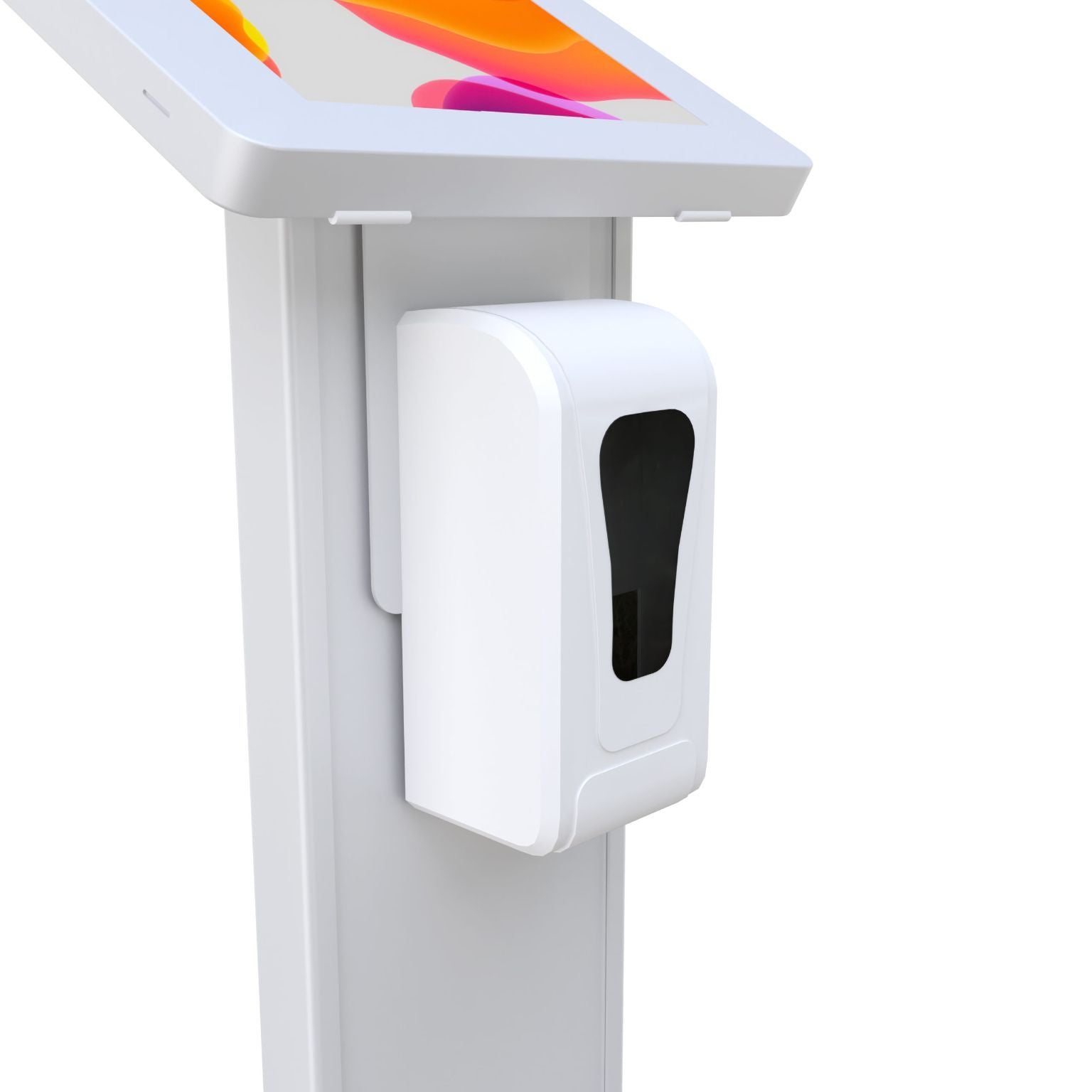 Premium Locking Floor Stand Kiosk w/ Graphic Card Slot & Automatic Soap Dispenser for 11-inch iPad Air M2/ Pro M4 (2024) & more