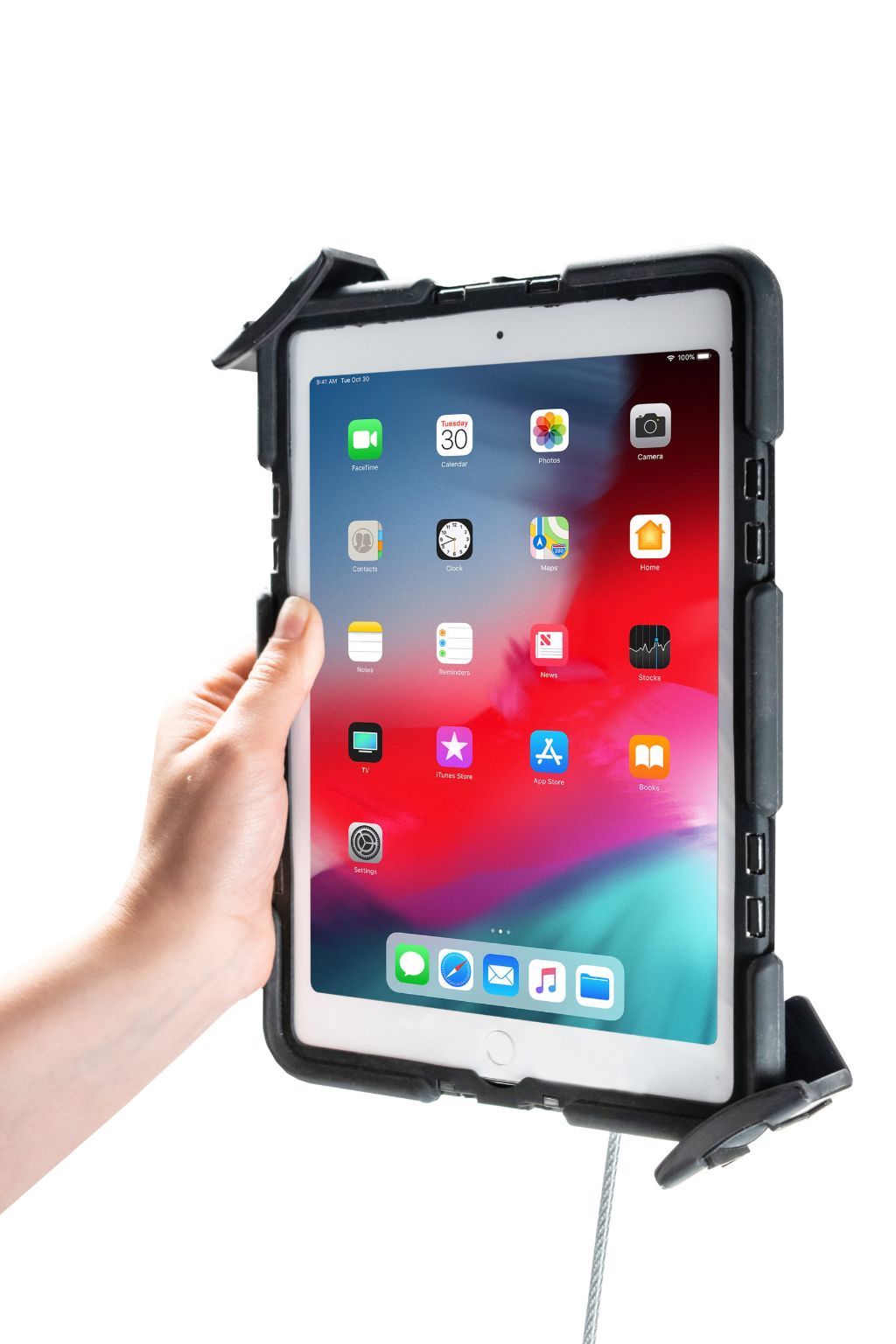 Quick-Release Security Gooseneck Car Mount for iPad Air & iPad Pro 11" - M2/M4, iPad Air & iPad Pro 13" - M2/M4 and more 7-14 Inch Tablets