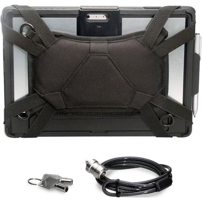Security Carrying Case with Kickstand and Anti-Theft Cable for Surface Pro 4, Surface Pro 6, and Surface Pro 2017