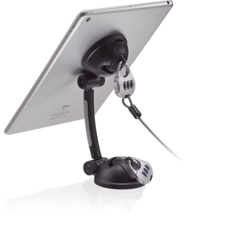 Suction Mount Stand with Theft Deterrent Lock for Tablets and Smartphones