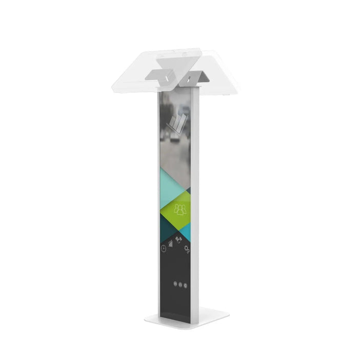 Premium Floor Stand Kiosk w/ Graphic Slots and Dual VESA Plates CTA DIGITAL