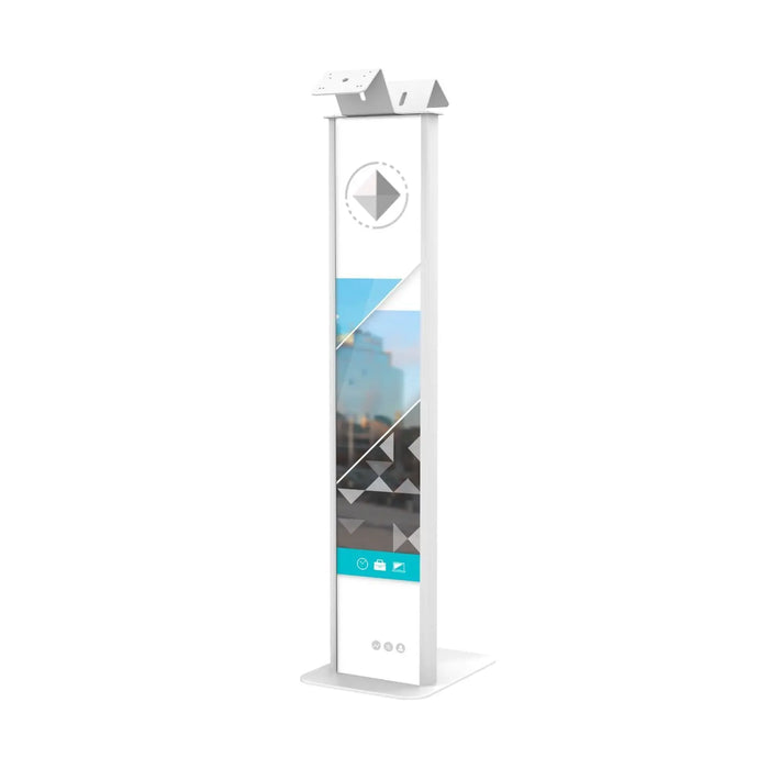 Premium Floor Stand Kiosk w/ Graphic Slots and Dual VESA Plates CTA DIGITAL