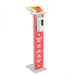 Premium Locking Floor Stand Kiosk w/ Graphic Card Slot & Automatic Soap Dispenser CTA DIGITAL