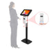 Premium Thin Profile Floor stand w/ Security Enclosure & Automatic Soap Dispenser CTA DIGITAL