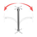Thick, Heavy-Duty Security Gooseneck w/ Dual VESA Plates CTA DIGITAL