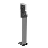 VESA Compatible Dual Screen Floor Stand with Storage Compartment